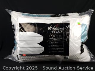 2 Beautyrest Memory Foam Gel Fiber Fill Pillows 