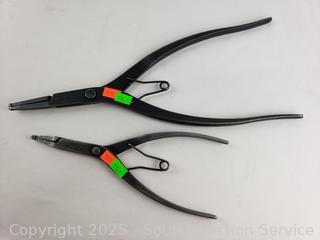 2 Snap-On Snap Ring Pliers 8RP1A & SRP4