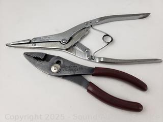 Snap-On Spring Load Transmission Snap Ring Plier & Snap-On 47ACP Pliers