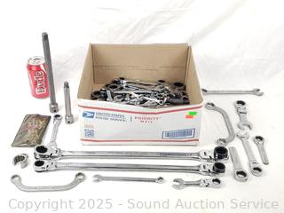 Assorted Open & Box End Wrenches