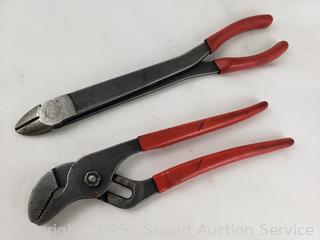 Snap-On 311CP Wire Cutters & 91CP Channel Locks