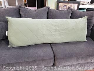 Green Quilted Cooling Body Pillow 