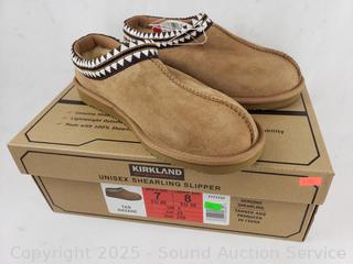 Kirkland Unisex Shearling Tan Slippers S:M7/W8