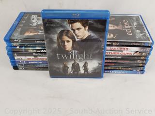 17ct Assorted Blu-ray Disc. Movies 