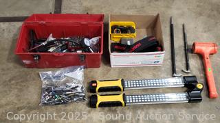 Stack-On 18" Toolbox w/Assorted Tools, Light