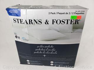 2pk Stearns & Foster S/Q Pillow Protectors 