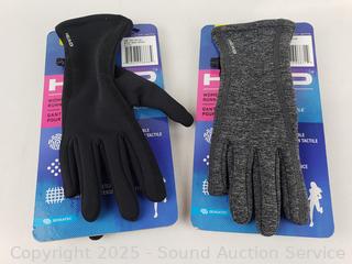 2 Women's Head Touchscreen Gloves S:S