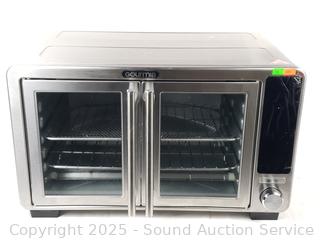 Gourmia Stainless French Door Countertop Air Fryer Oven 