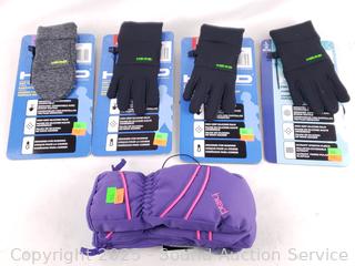 5 Pairs Children's Head Touchscreen Gloves 