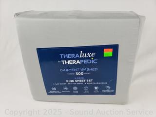 6pc Theraluxe 300TC King Sheet Set 