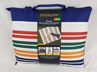 Pendelton Stripe Outdoor Packable Blanket 