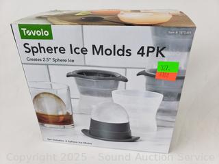 4pk Tevolo 2.5" Whiskey Ice Molds 