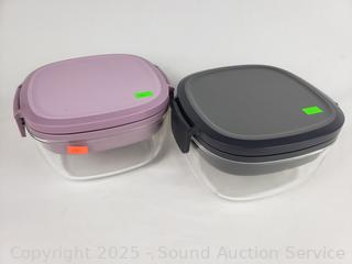 2 Bentgo/Lunch 7.6-Cup Food Storage Containers 