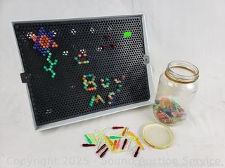 Lite-Brite Peg Board w/Pegs