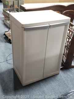 2-Shelf Plastic Utility Cabinet