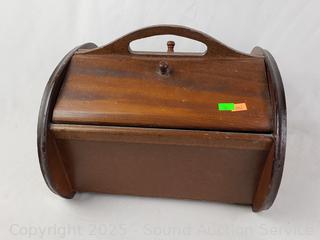Vintage Wood Sewing/Trinket Box