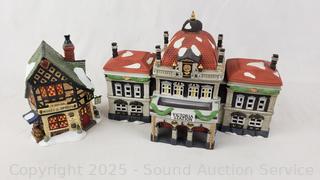 2 Dept. 56 Porcelain Dicken's Village Buildings