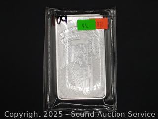 10oz .999 Fine Silver Bar #109