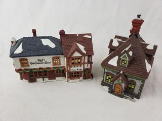 2 Dept. 56 Dicken's Village Porcelain Village
