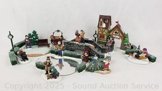Assorted Dept. 56 Porcelain Dicken's Village Accessories