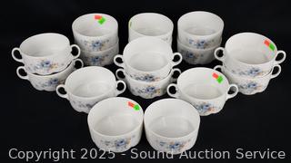 16pc Rosenthal Classic Rose Fine China Cups & Bowls Set 