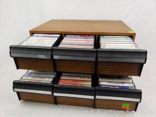 (2) Cassette Tape Cases w/72 Cassette Tapes