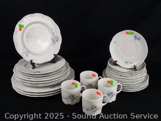 27pc Rosenthal Classic Rose Fine China Dish Set