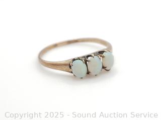 Vintage 10K or 12K Gold & Opal Ring S:7