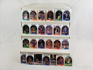 4 Large Boxes Late 1980's Basketball Cards 