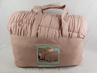 3pc Blush Queen Comforter Set