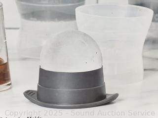 4pk Tevolo Sphere 2.5" Whiskey Ice Molds 