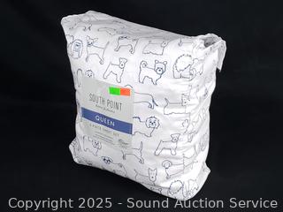 6pc South Point Queen Polyester Sheet Set 