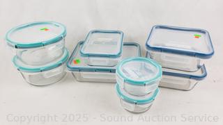 8 Snapware Glass Food Storage Containers w/8 Lids 