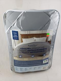 Sutton Place Gray King Cooling Comforter 