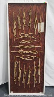 Nautical Knots Wall Decor w/Lid of Knots 