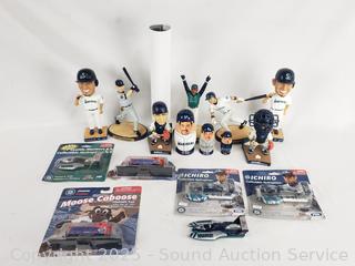 Assorted Seattle Mariners Bobbleheads & Other Memorabilia