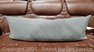 Dk. Gray Quilted Cooling Body Pillow