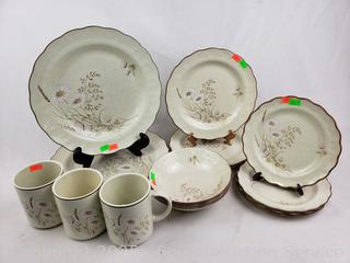 15pc Royal Doulton Lambethware Fine China Dish Set