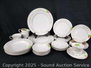 27pc Sango Debutante Fine China Dish Set 