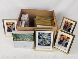 17ct 4x6 Picture Frames & 6 Trinket Boxes