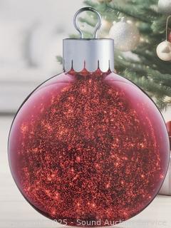 Glass Oversized LED Lit Ornament
