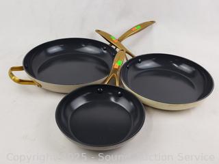 3 Green Pan 8|10.5|12" Ceramic Non-Stick Skillets
