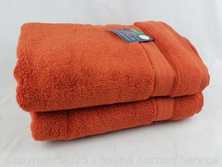 2 Purely Indulgent Cotton 30" x 58" Bath Towels