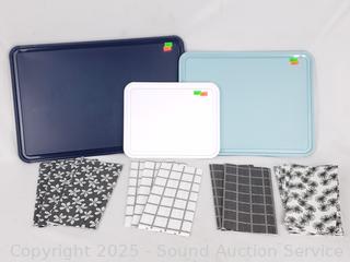 10 Swedish Dishcloths & 3 KitchenAid Non-Slip Cutting Boards
