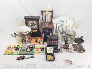 Assorted Vintage Knick Knacks Decor 