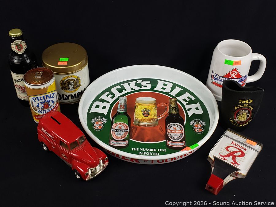 SAS Tools, Batik Fabric, Beer Signs Online Auction