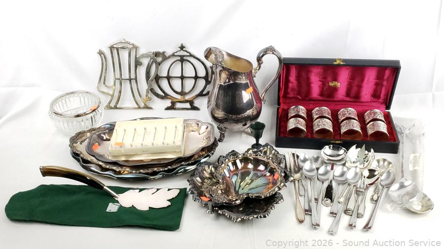 SAS Towle Silverware Set, Ethan Allen Furniture Online Auction