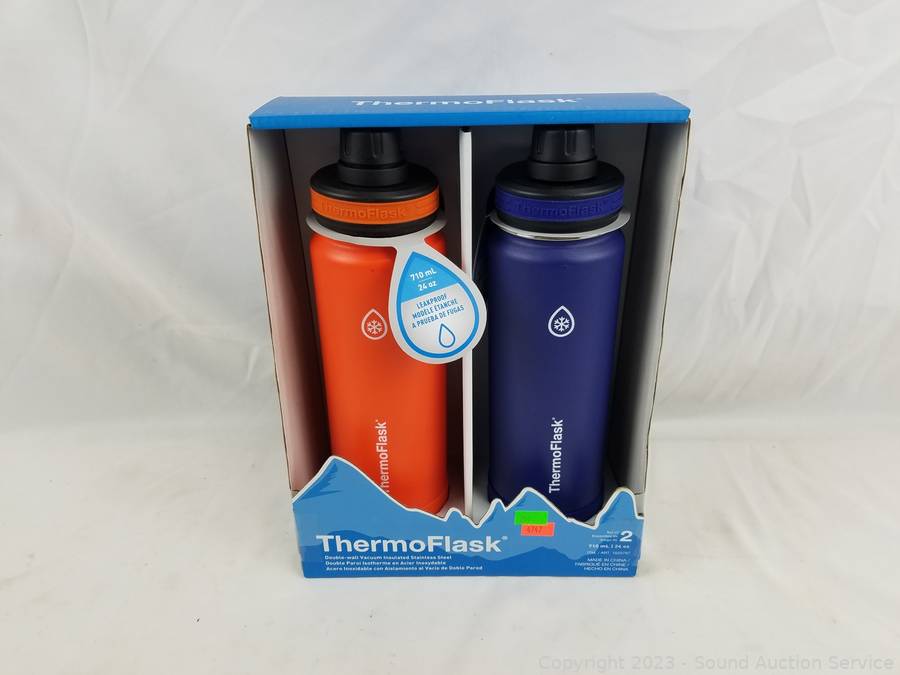 Sound Auction Service - Auction: 05/05/23 SAS Tools, Furniture, Automotive  Online Auction ITEM: 2 Thermoflask 24oz Vacuum Insulated Travel Bottles