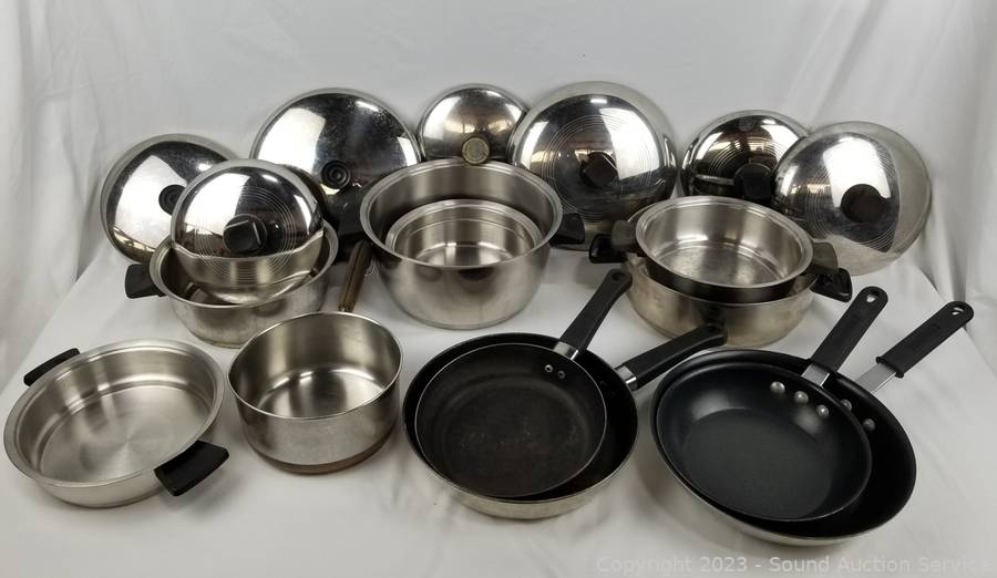 Rena-Ware Cookware Set Vintage Made Is USA 3-ply 18-8 Pots Pans