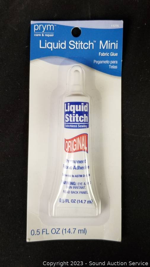 Liquid Stitch Mini Fabric Glue Prym Care Repair 0.5 Fluid Oz